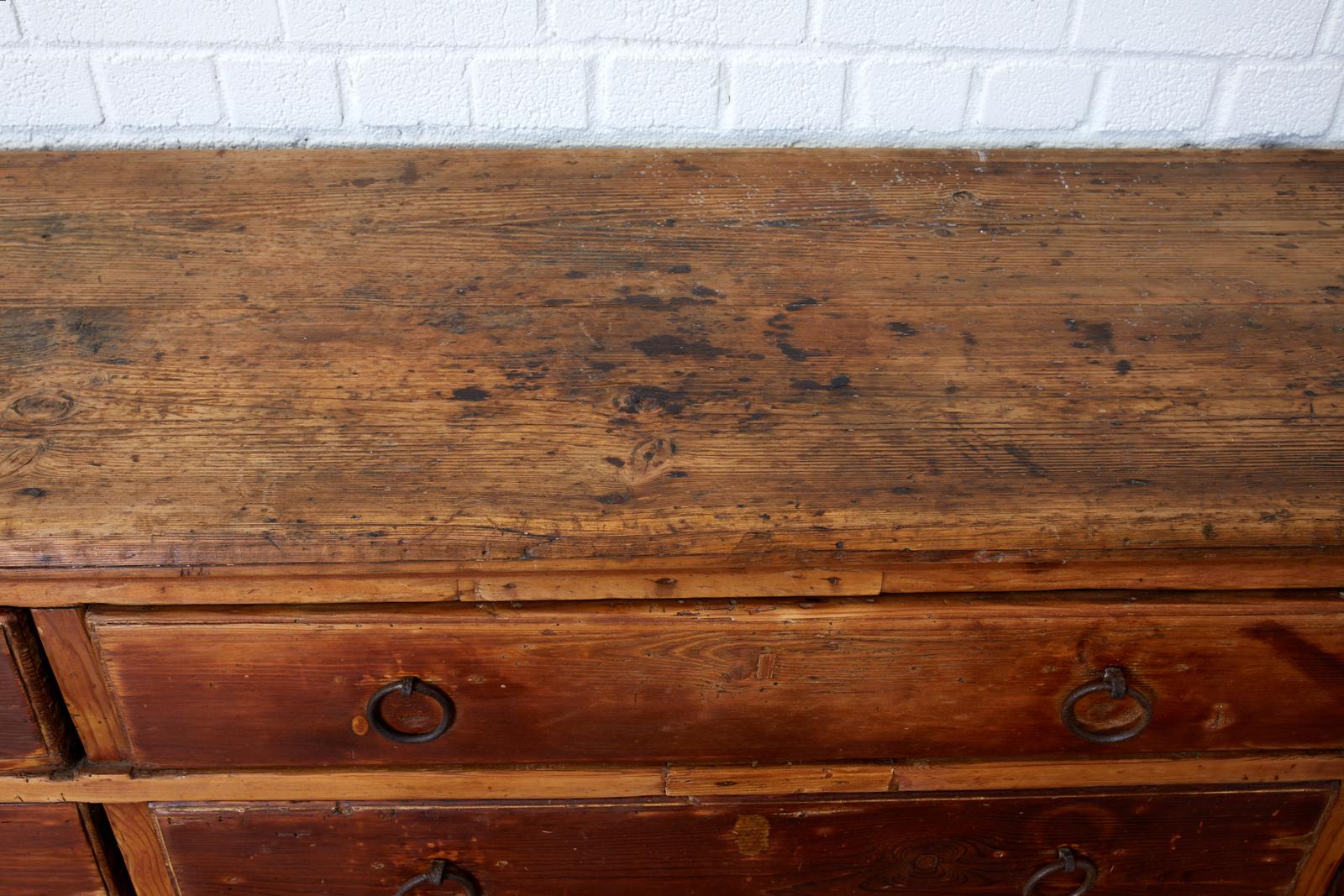 18th Century Italian Pine Sideboard Chest Dresser 2