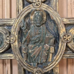 18th Century Italian Polychrome Cross