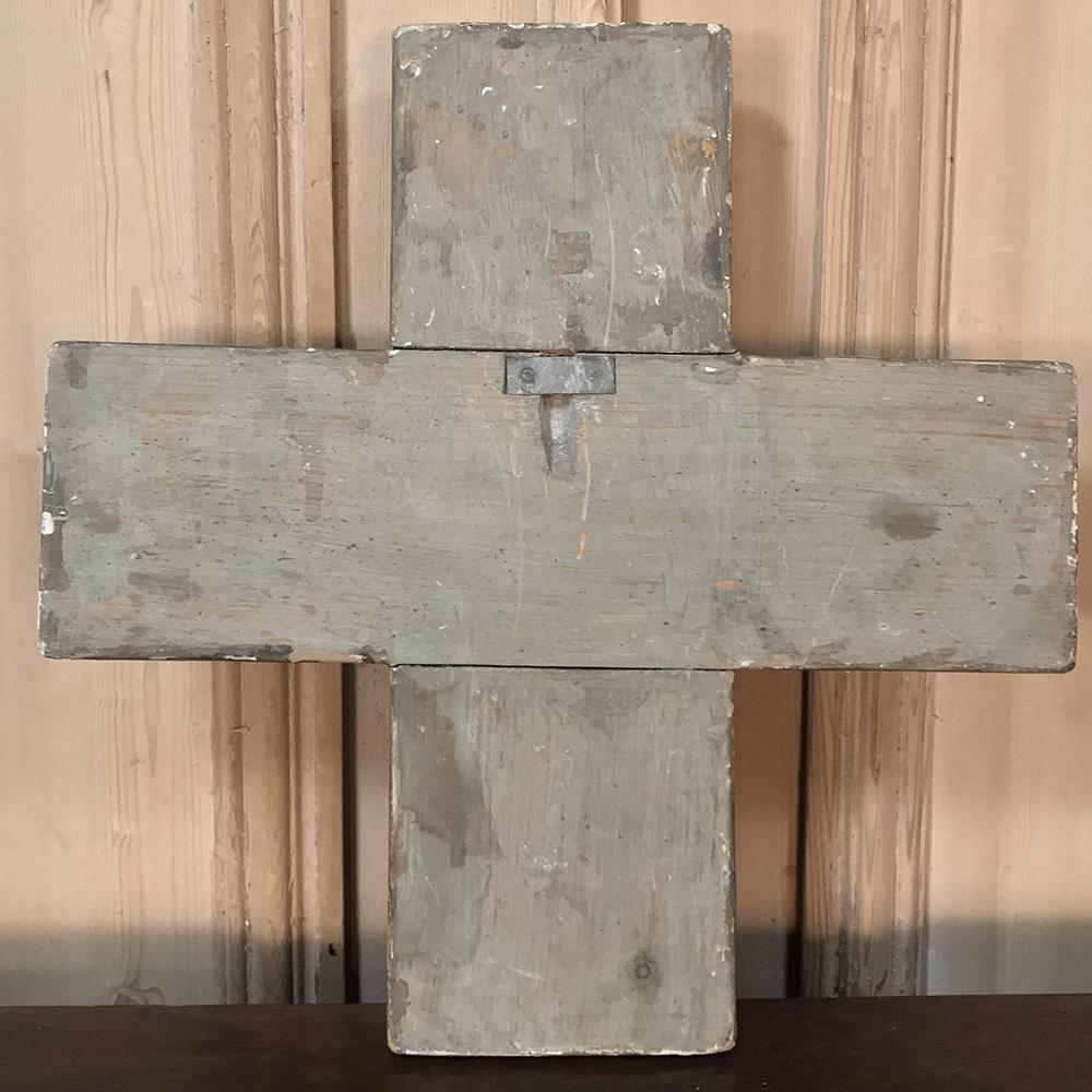 18th Century Italian Polychrome Cross 1