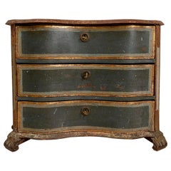 18th Century Italian Polychrome Painted Neoclassical Commode Chest of Drawers