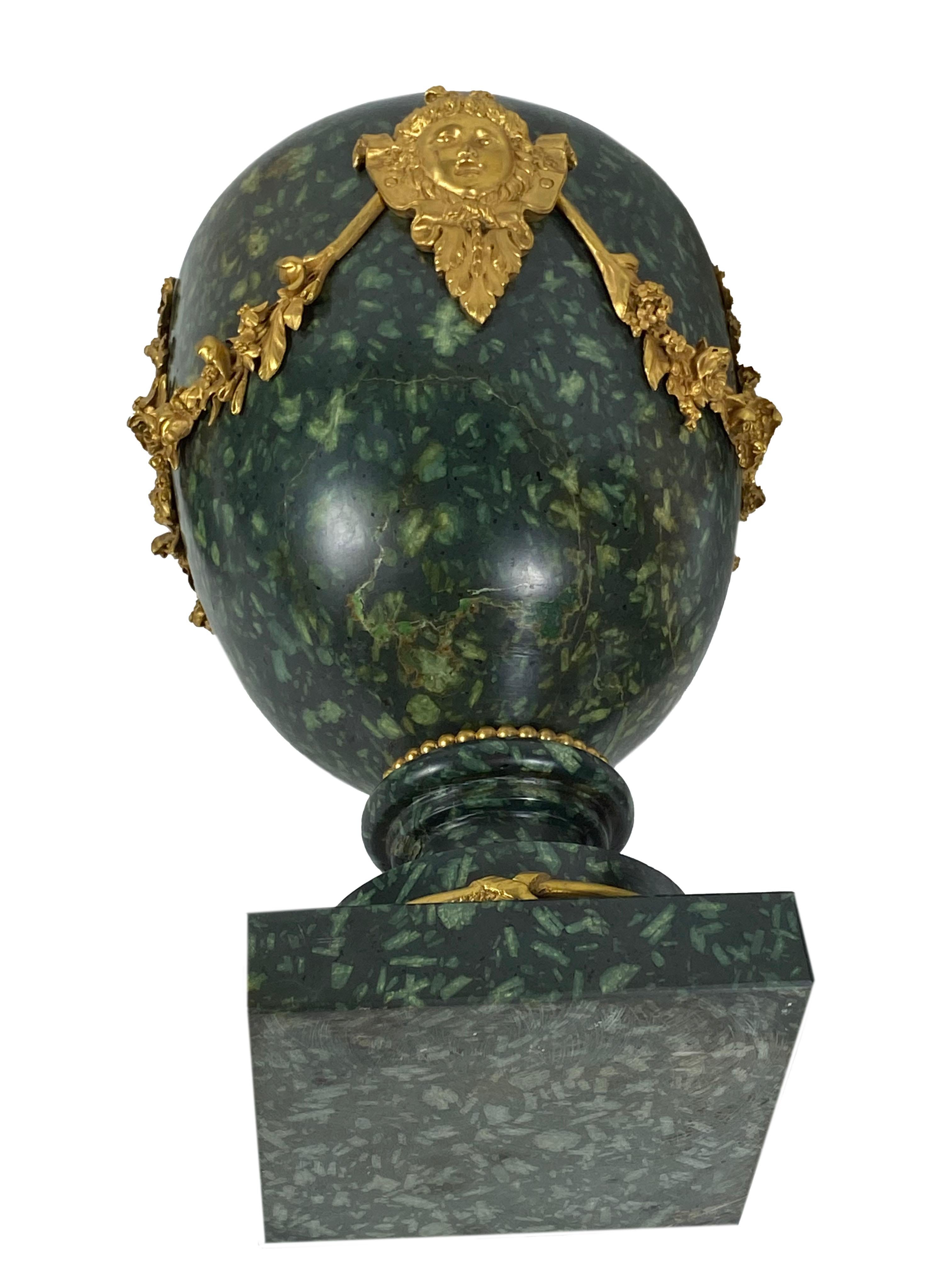 18th Century Italian Porphyry Vases with Bronze Dore Mounts, a Pair 8
