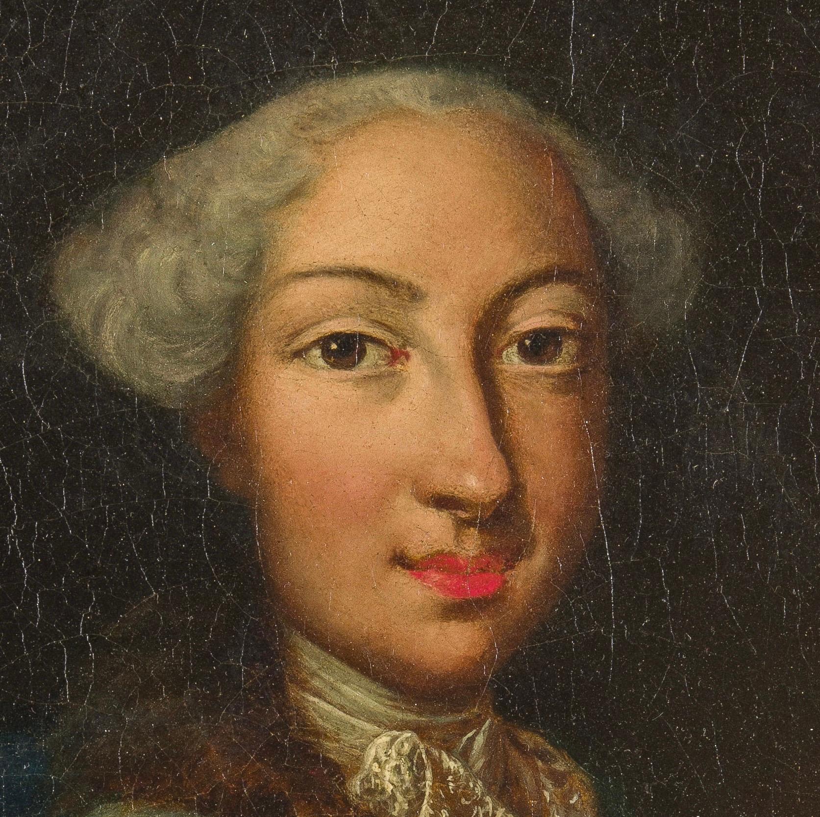 Portrait italien du XVIIIe siècle attribué à Maria Giovanna Battista Clementi
Le tableau représente probablement un jeune noble de la cour de Savoy et se caractérise par son décor de cour. 
Les caractéristiques stylistiques suggèrent clairement une