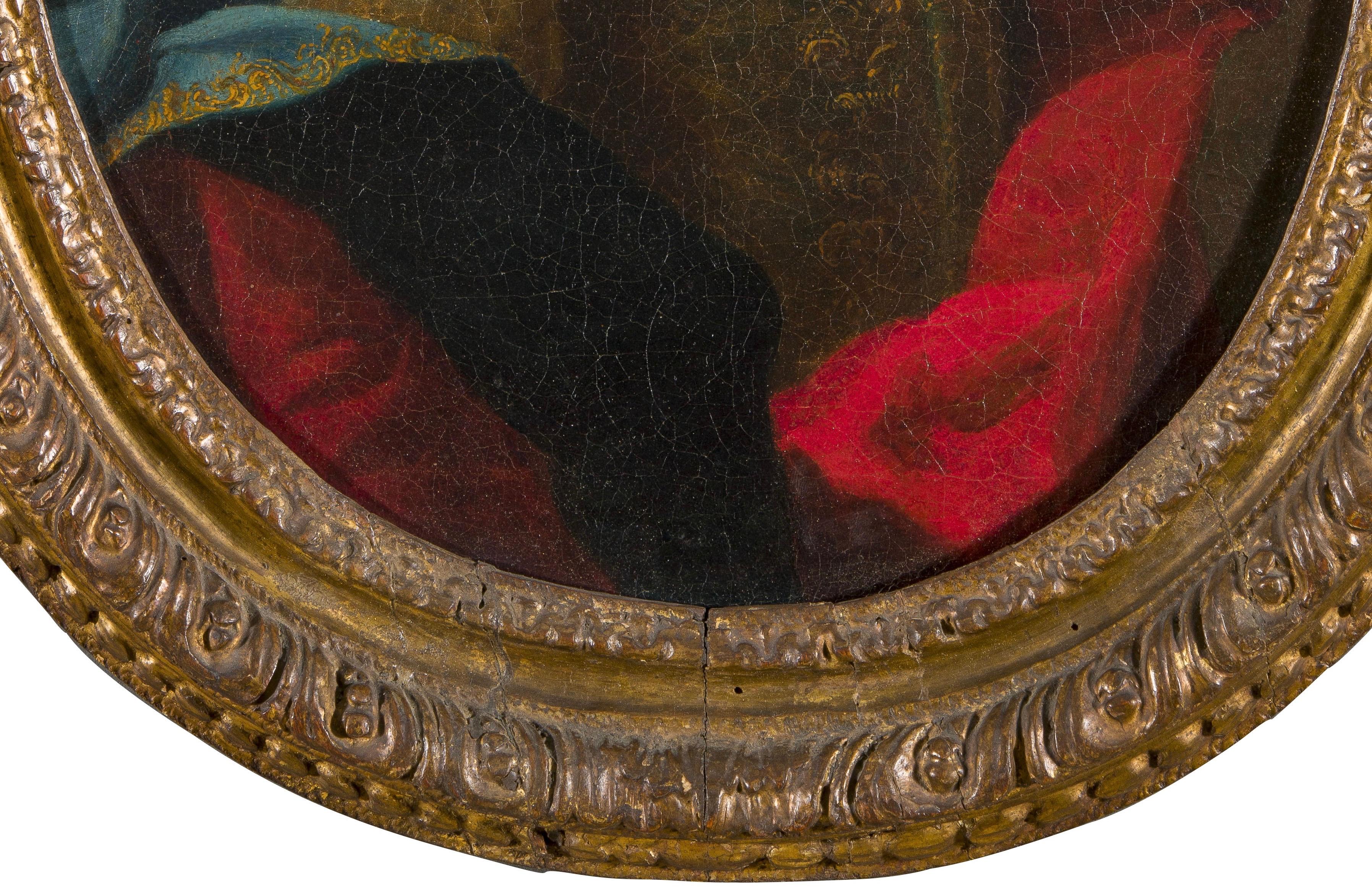 Portrait italien du XVIIIe siècle attribué à Maria Giovanna Battista Clementi Bon état - En vente à Roma, IT