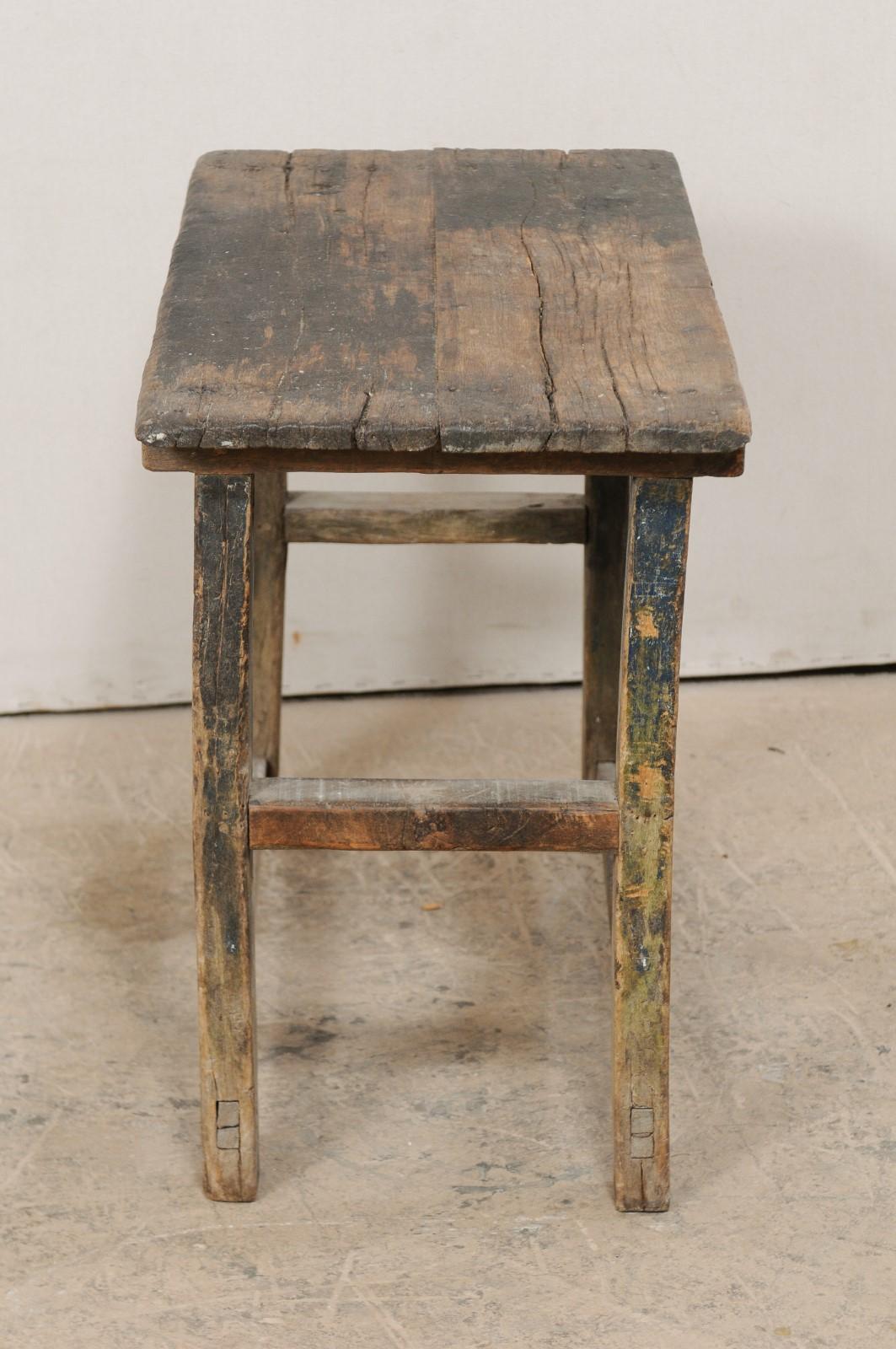 Wood 18th Century Italian Primitive Occasional Table