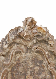 18th Century Italian Processional Finial with Polished Agate Coral on an Agate