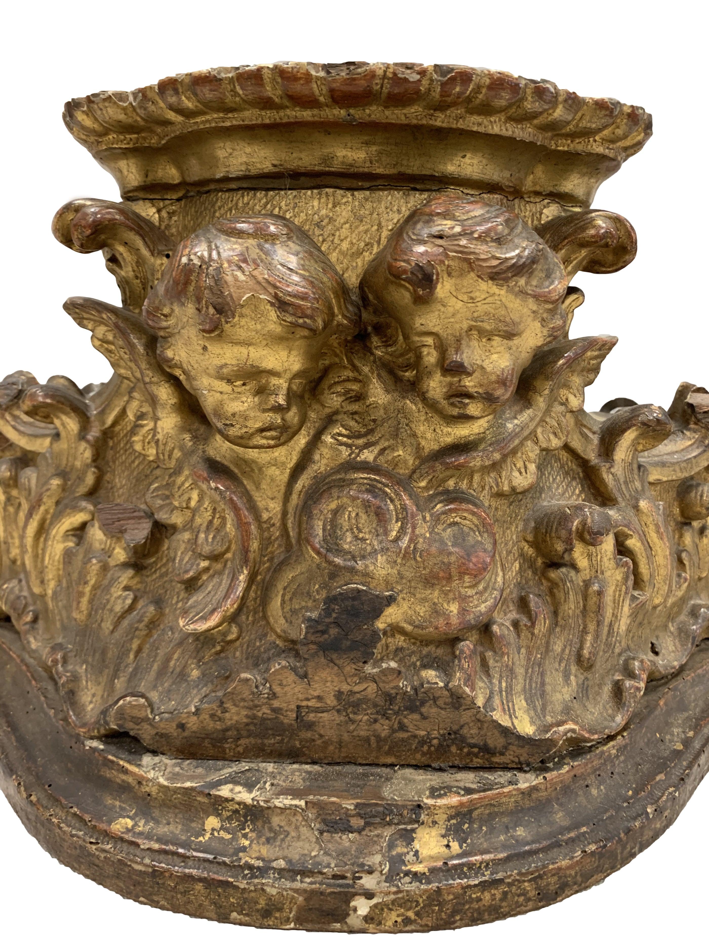 18th Century Italian Putti Fragment In Good Condition In San Angelo, TX