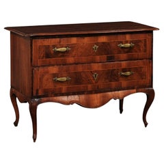 18th Century Italian Raised Two-Drawer Cassettiera