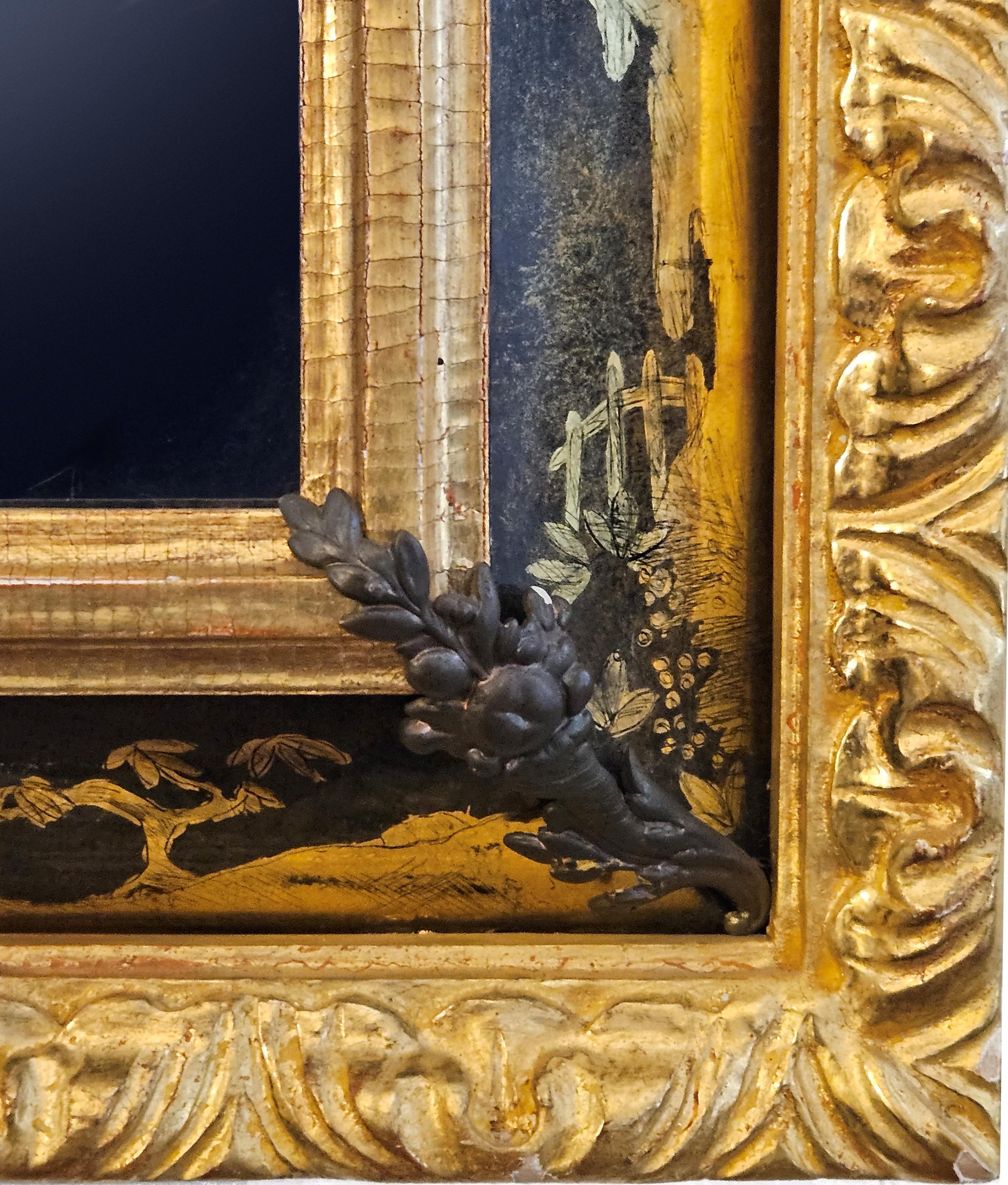 18th Century Italian Rectangular mirror  For Sale 2