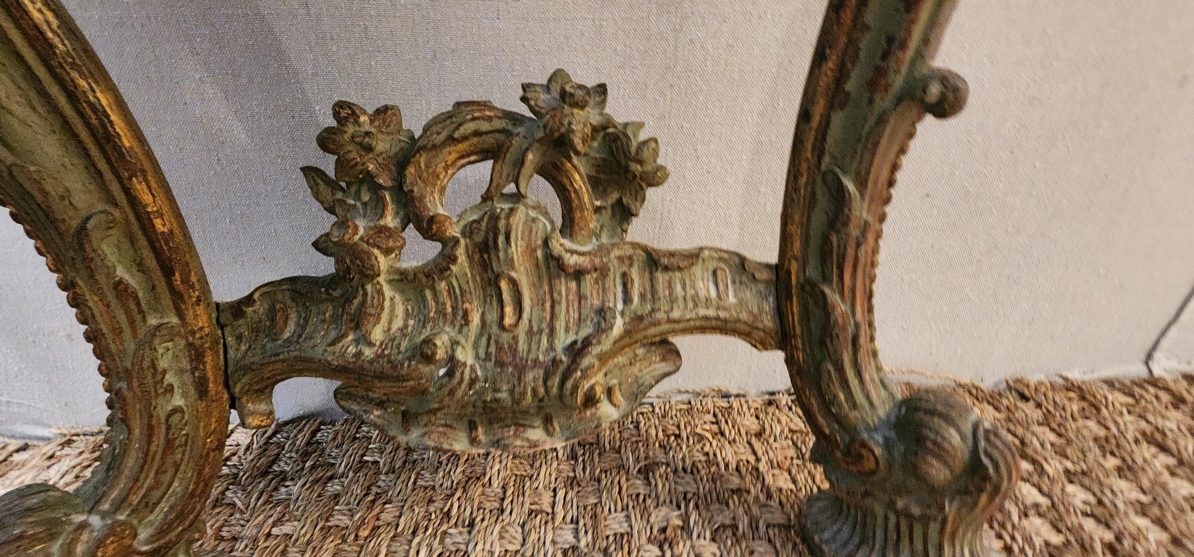 Hand-Carved 18th Century Italian Rococo Console Table For Sale