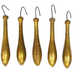18th Century Italian Rococo Mecca Tassel Ornaments 'Group of 5'