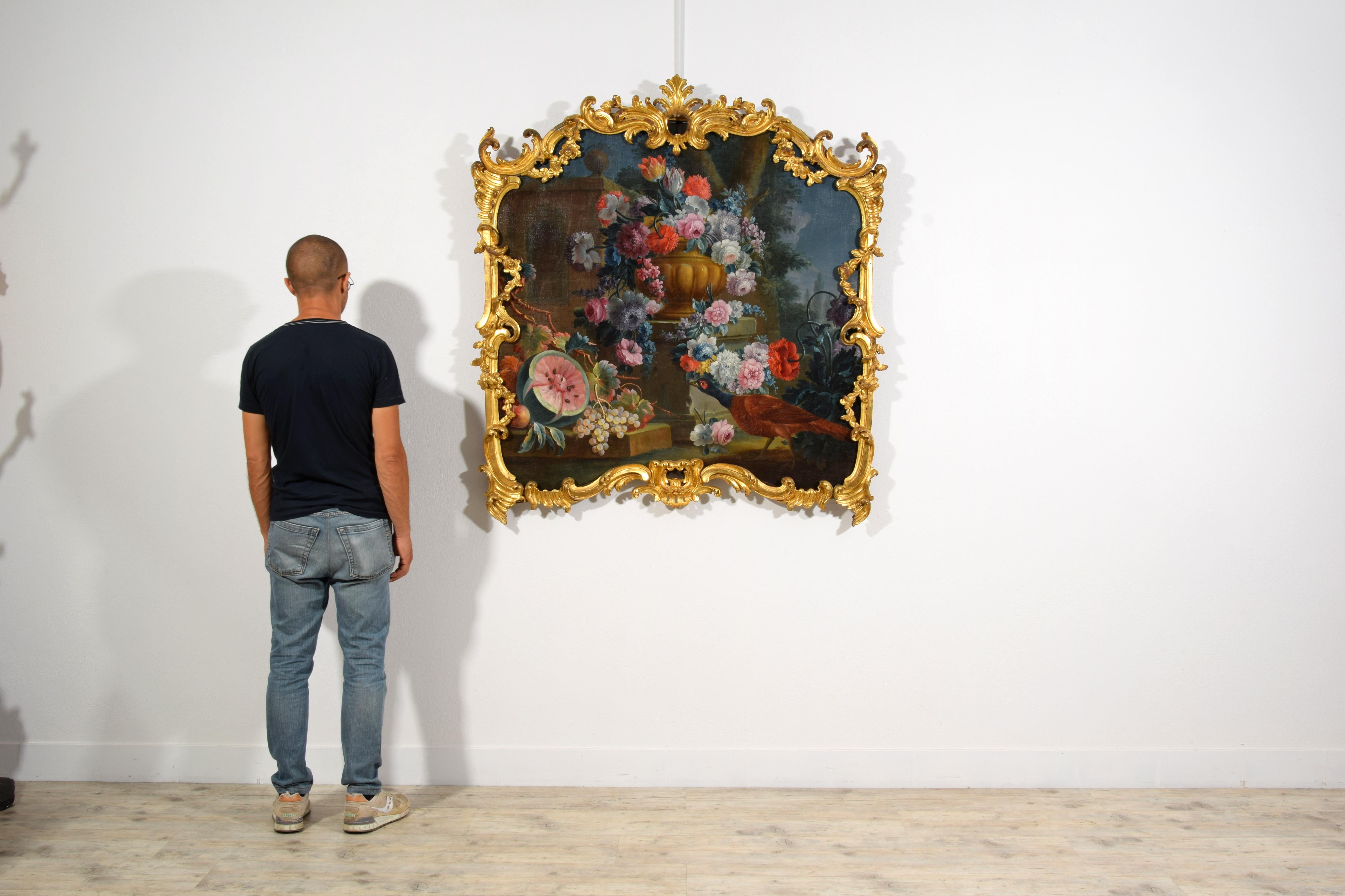 18th Century, Italian Rococo Still Life Painting by Michele A. Rapos For Sale 7