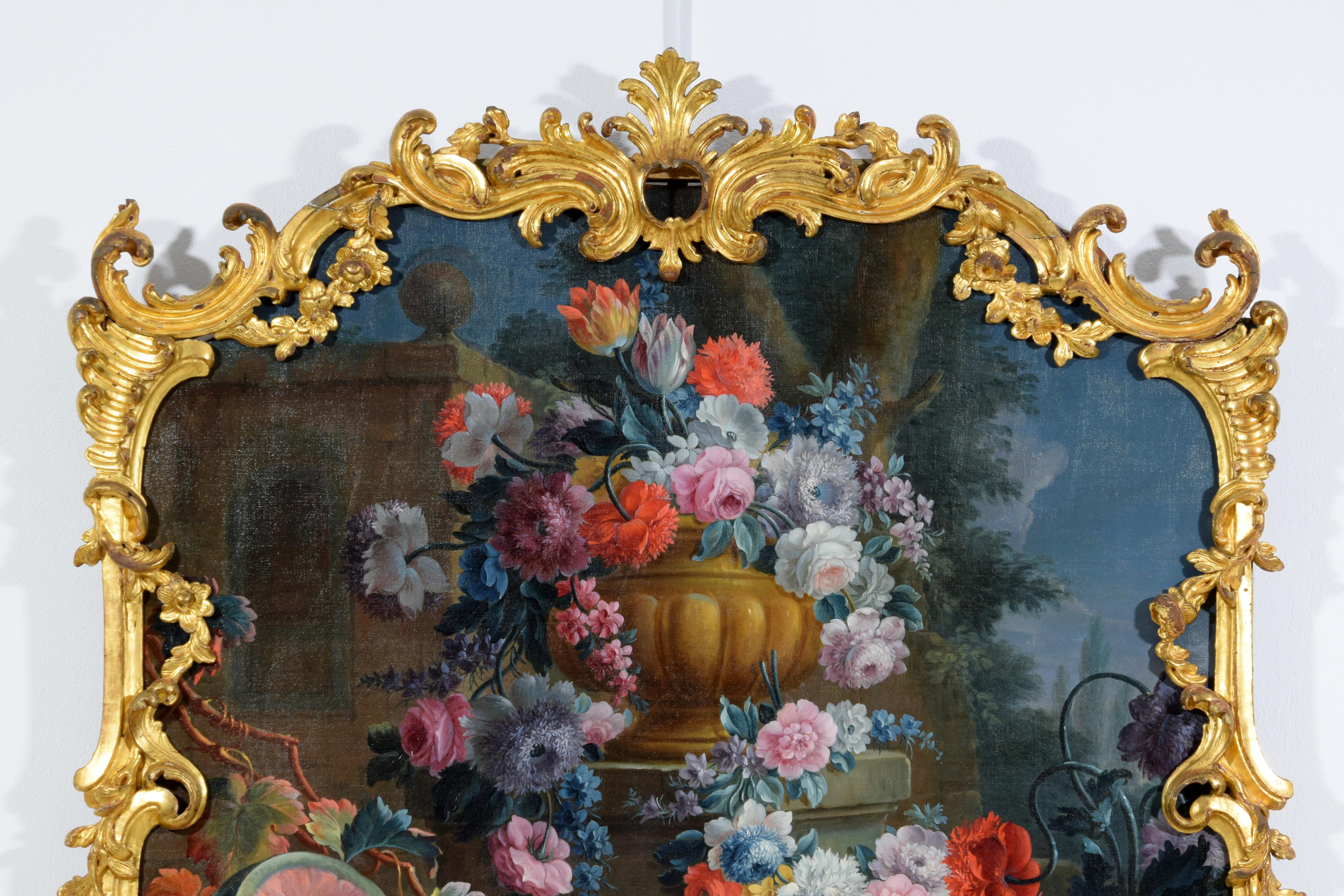 18th Century, Italian Rococo Still Life Painting by Michele A. Rapos For Sale 8