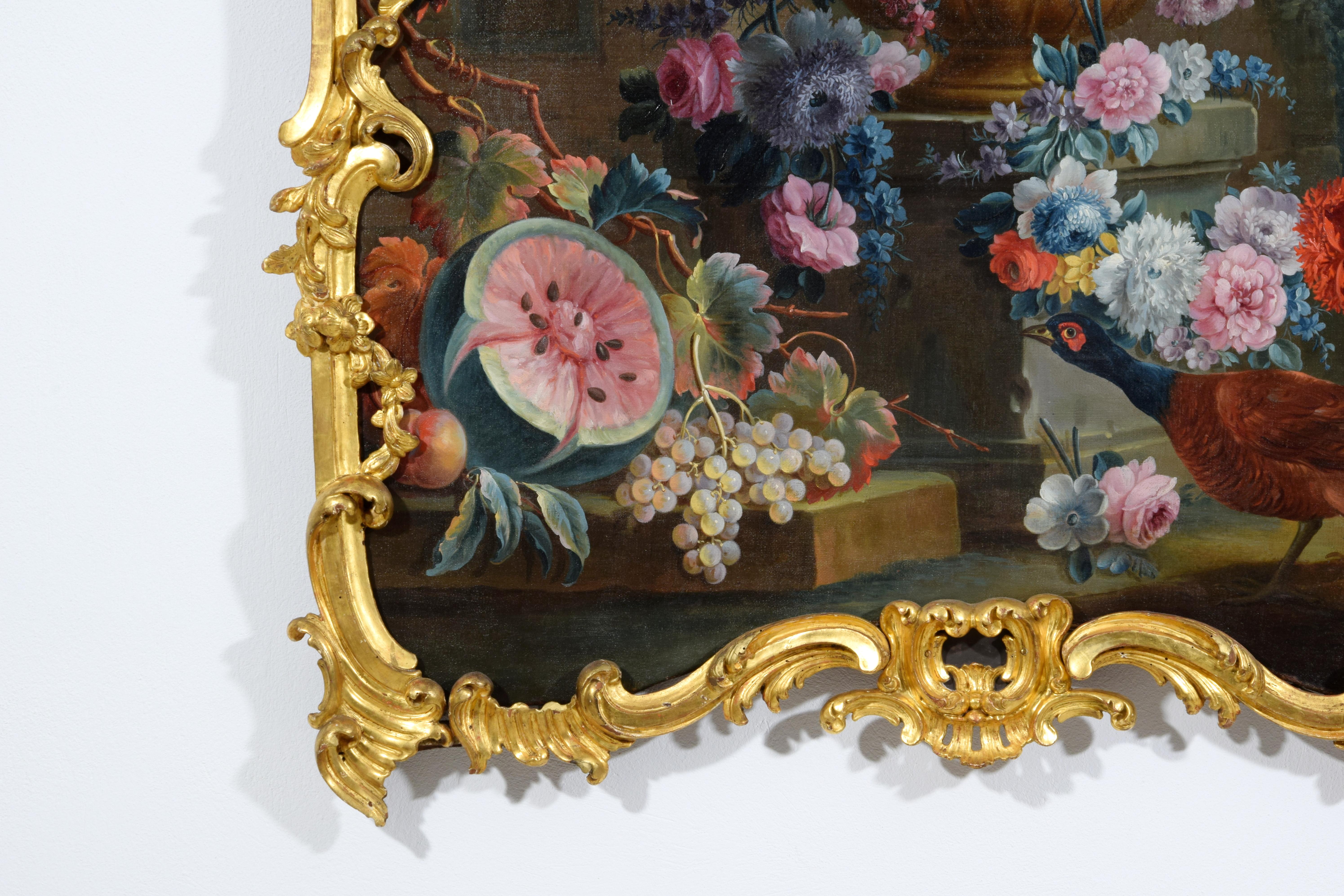 18th Century, Italian Rococo Still Life Painting by Michele A. Rapos For Sale 9