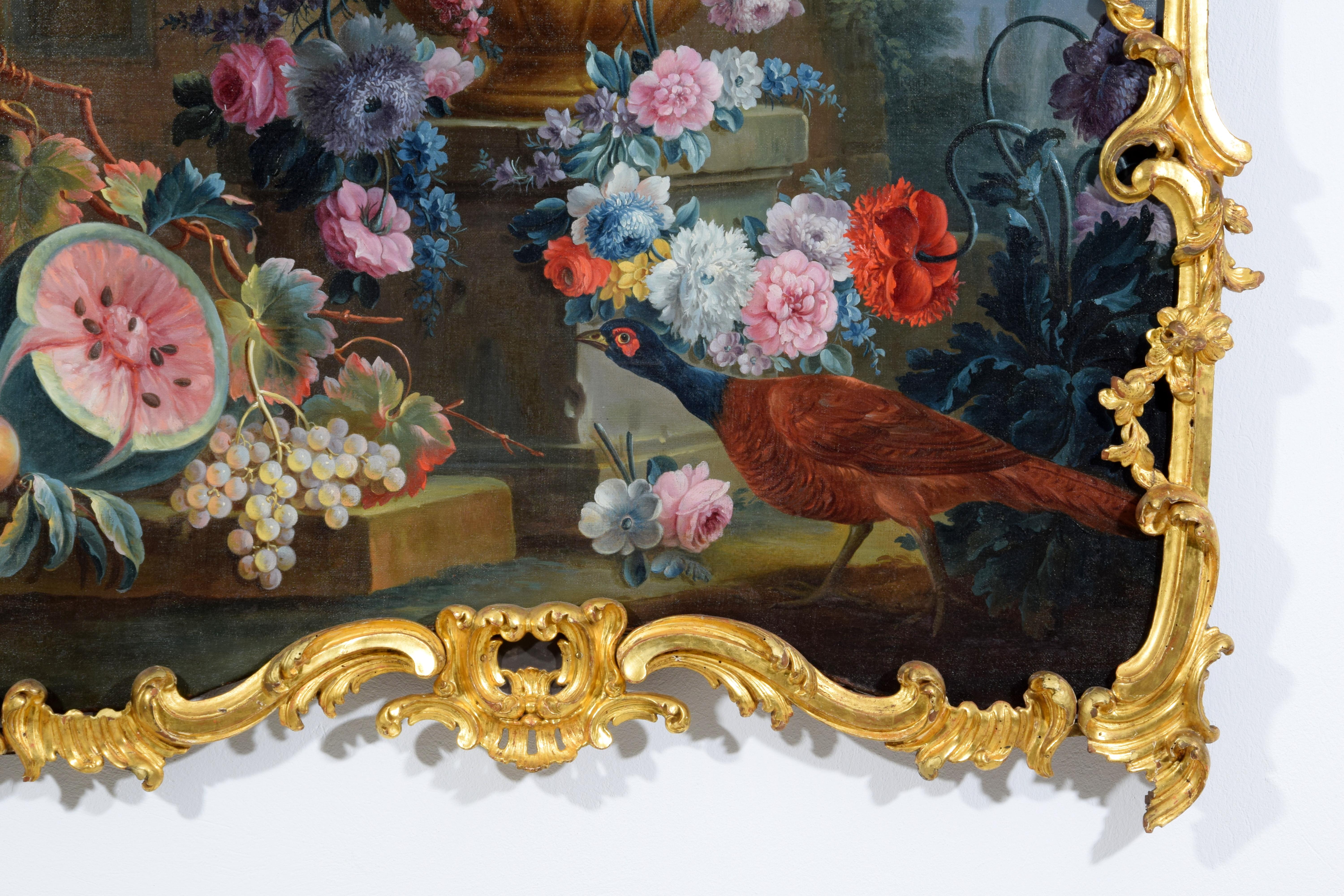 18th Century, Italian Rococo Still Life Painting by Michele A. Rapos For Sale 10