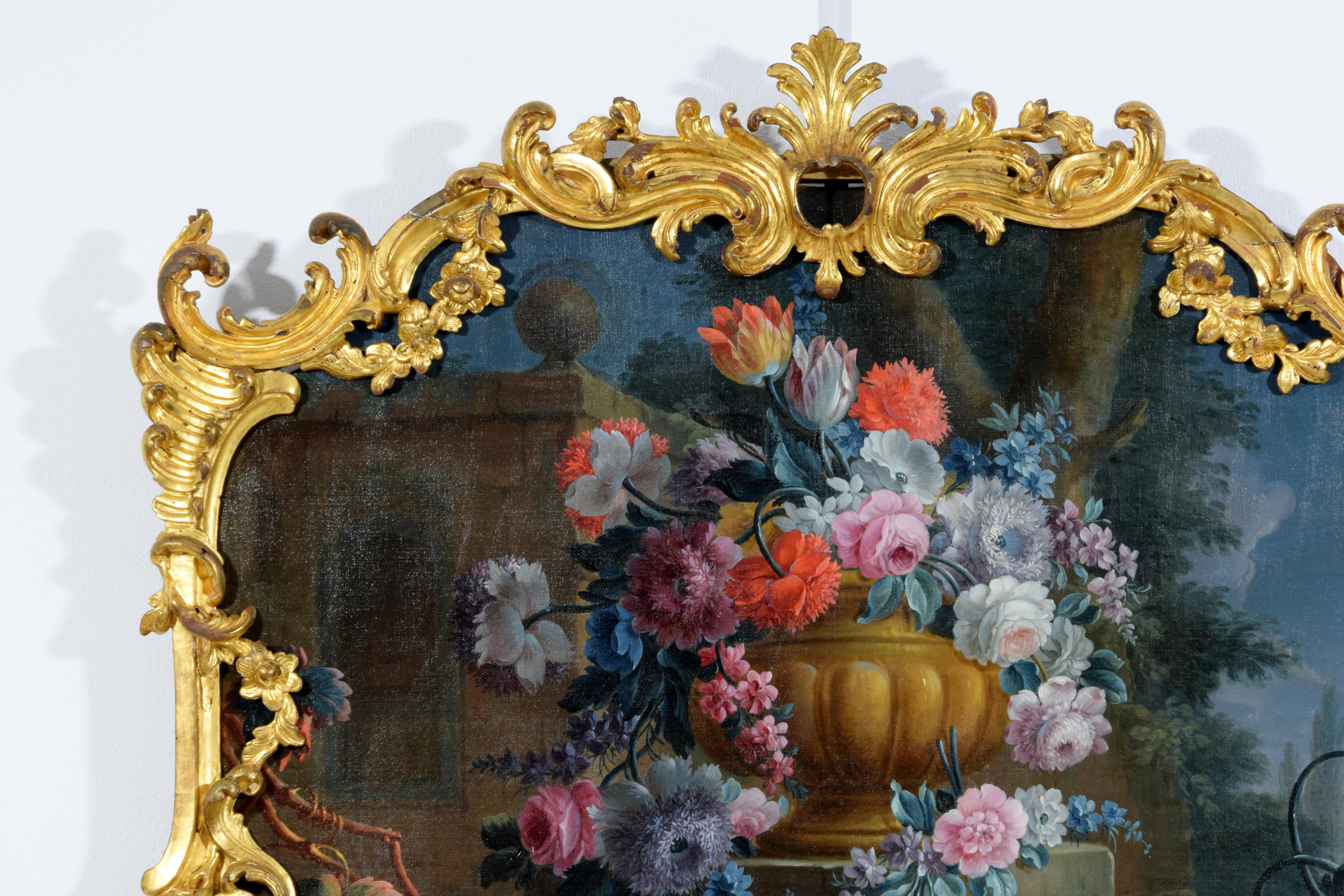 18th Century, Italian Rococo Still Life Painting by Michele A. Rapos For Sale 11