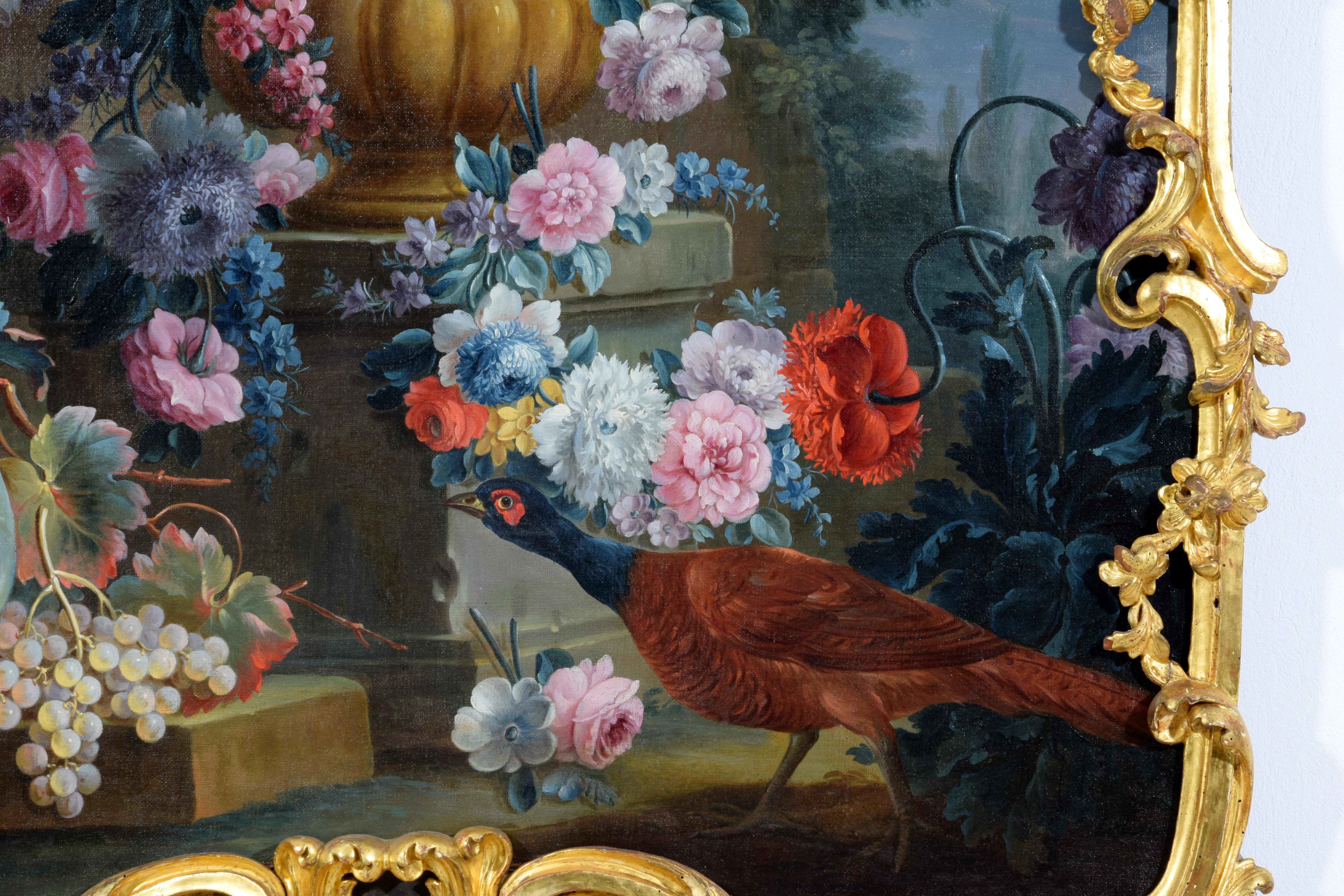 18th Century, Italian Rococo Still Life Painting by Michele A. Rapos For Sale 14