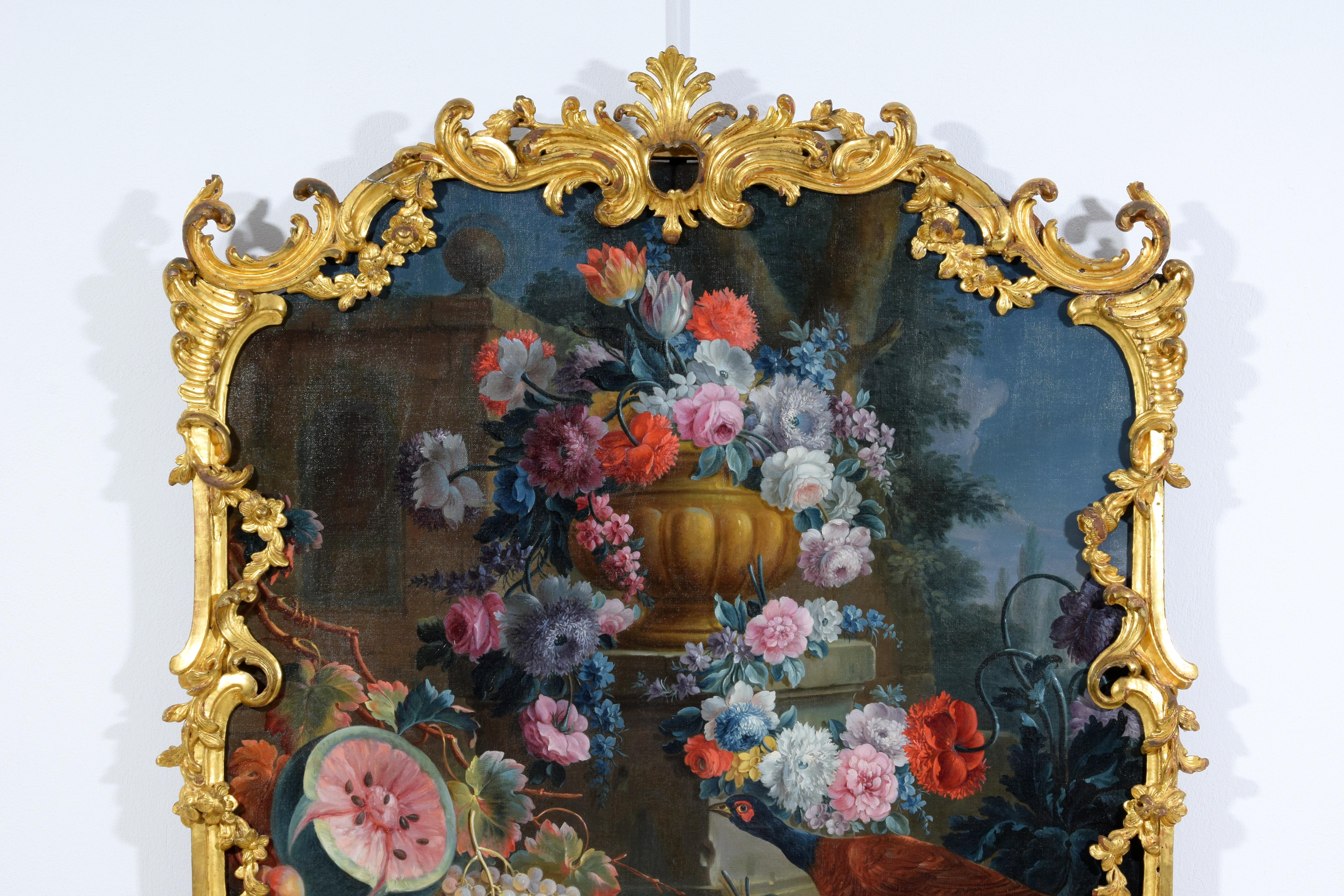 18th Century, Italian Rococo Still Life Painting by Michele A. Rapos For Sale 4