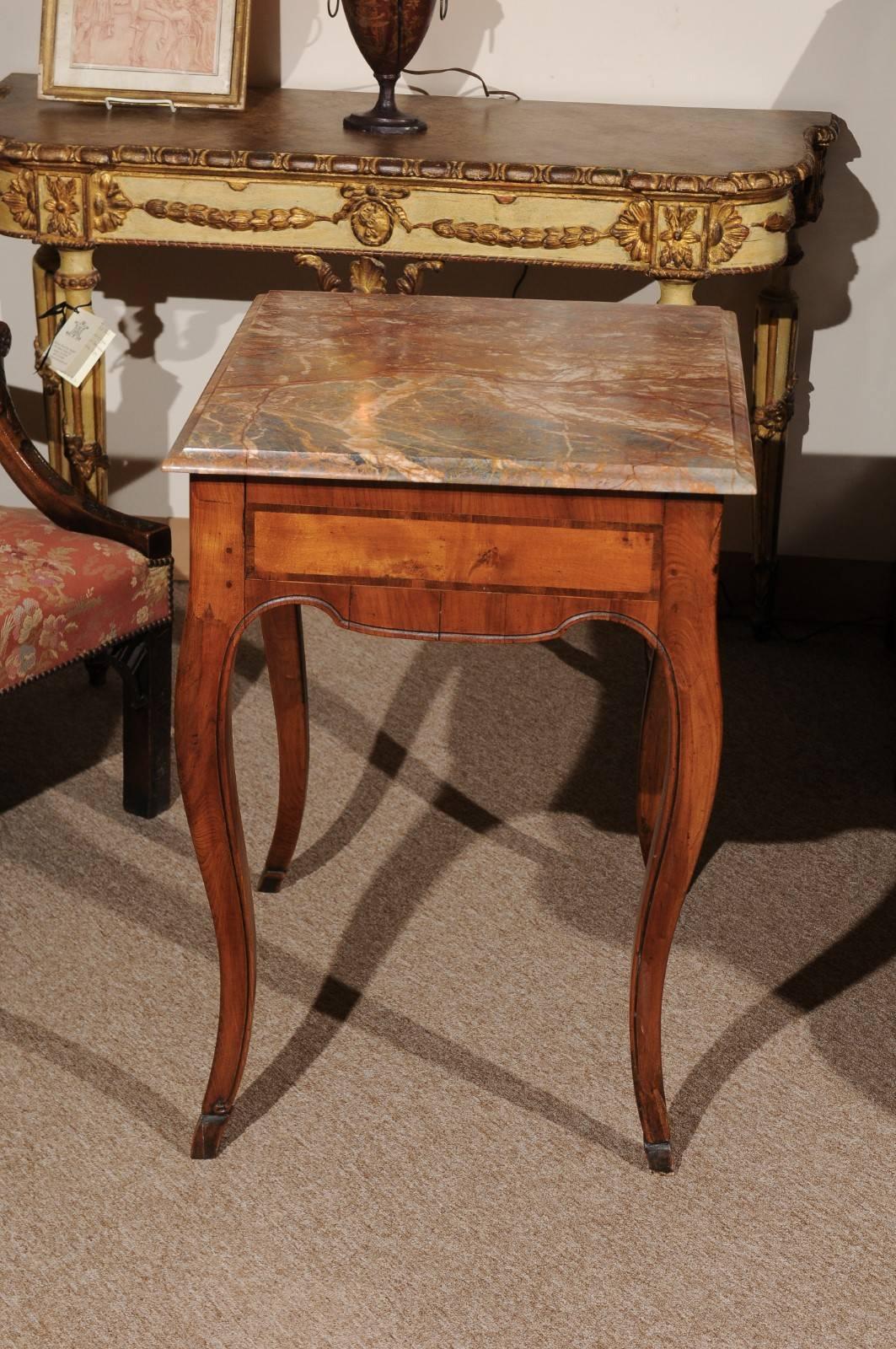 18th Century Italian Rococo Walnut Table 8