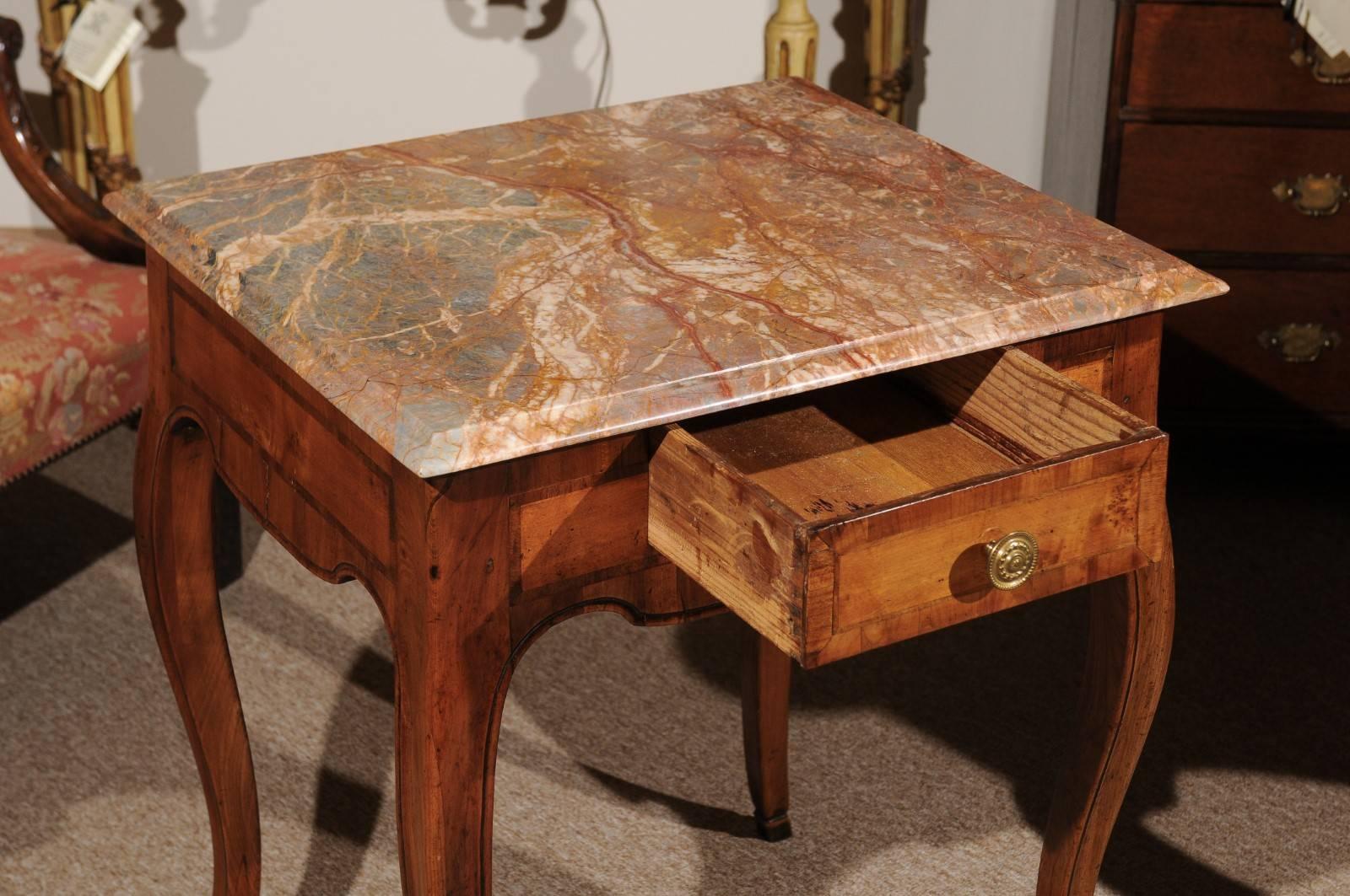 18th Century Italian Rococo Walnut Table 3