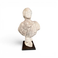 Busto de mármol de emperador romano italiano del siglo XVIII