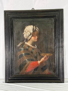 16th Century Italian Santa Lucia in a 18th Century French Frame