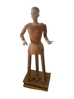 18th Century Italian Santos Figure Procession madonna - capipote mannequin