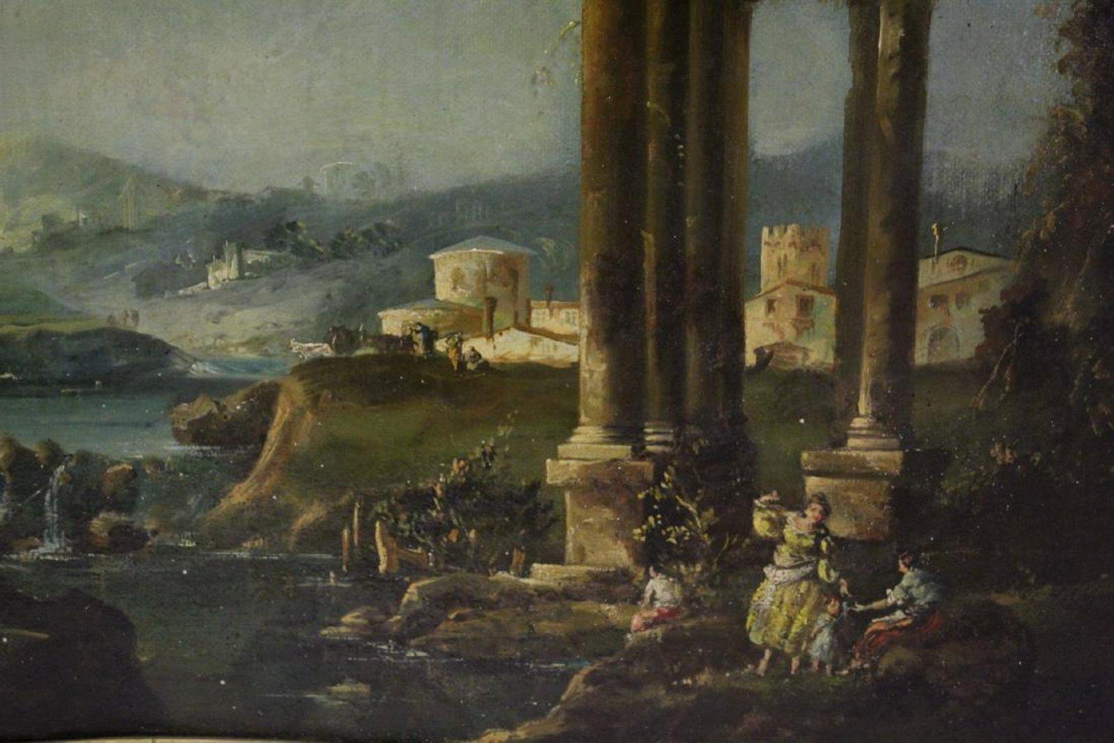 18th Century Italian School Oil on Canvas Painting 10