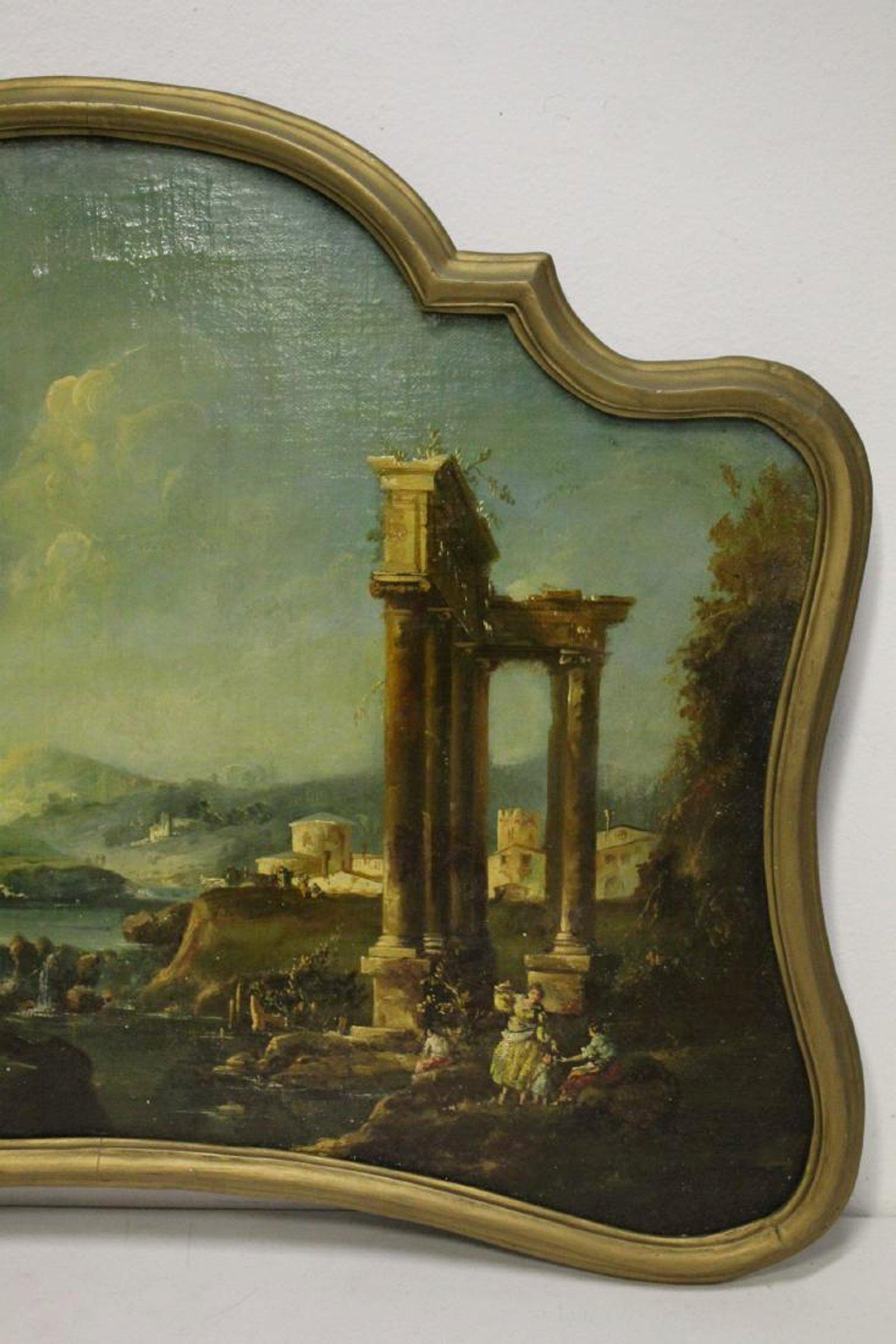 18th Century Italian School Oil on Canvas Painting 5