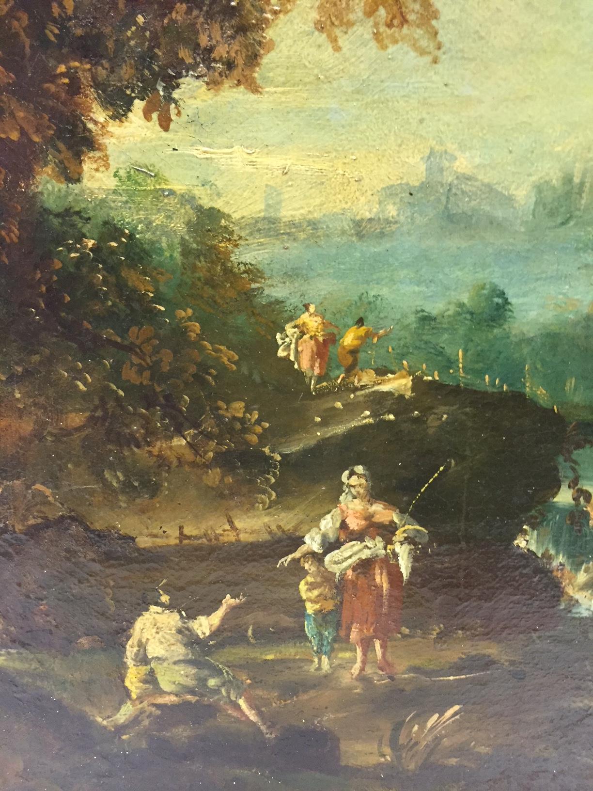 18th Century Italian School Oil on Canvas Painting 7