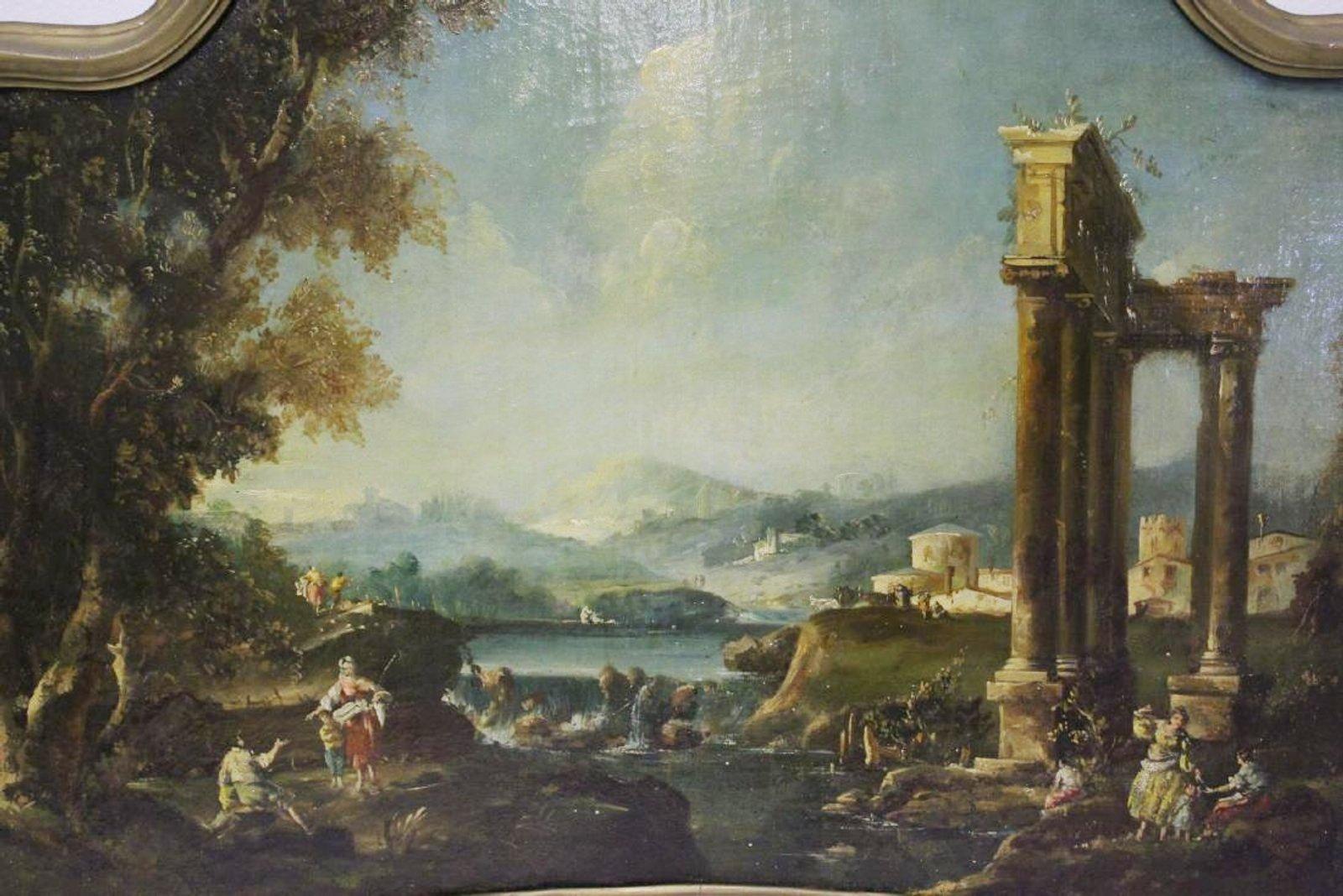 18th Century Italian School Oil on Canvas Painting 8