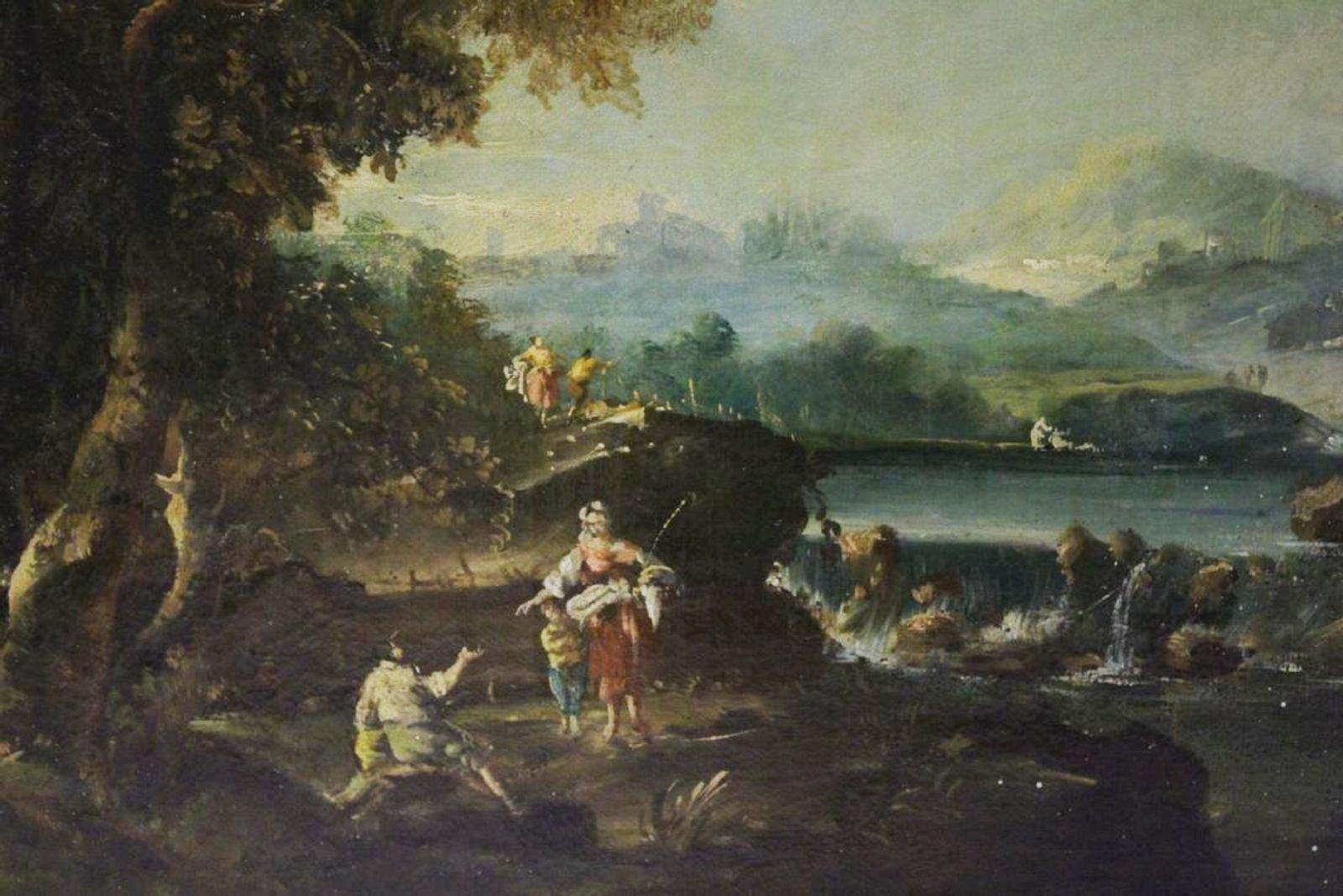 18th Century Italian School Oil on Canvas Painting 9