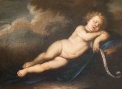 Antique 'I Sleep but my Heart Waketh', 18th Century Italian School 