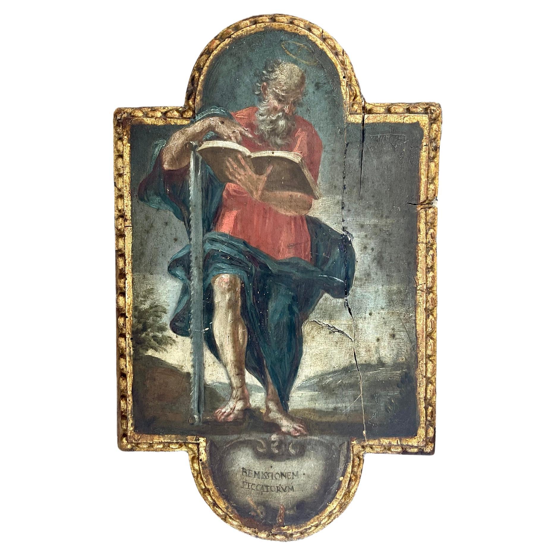 18th Century Italian School St. Jerome "Remissionem Peccatorum"