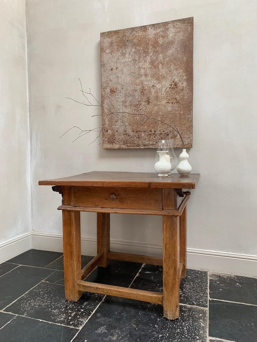 Walnut 18th Century Italian Side Table Rent Table For Sale