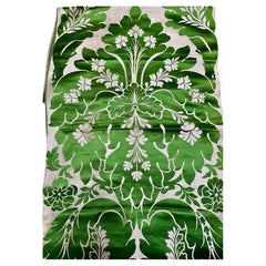 18th Century Italian Silk Damask 80 inches long