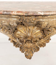 18th Century Italian Silver Gilt Console Table