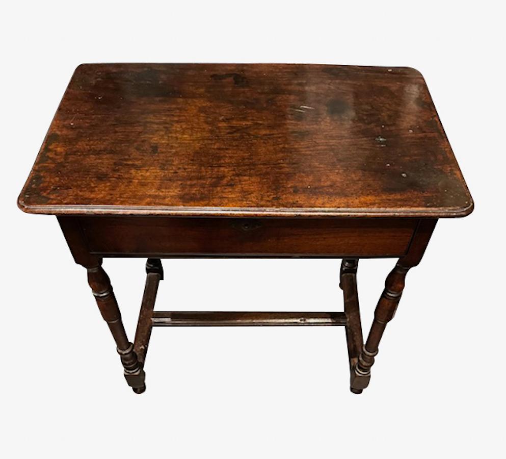 18th Century Italian Single Drawer Desk, Italy In Good Condition For Sale In New York, NY