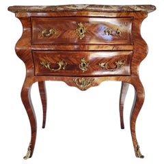 18th Century Italian Small Marble Top Commode