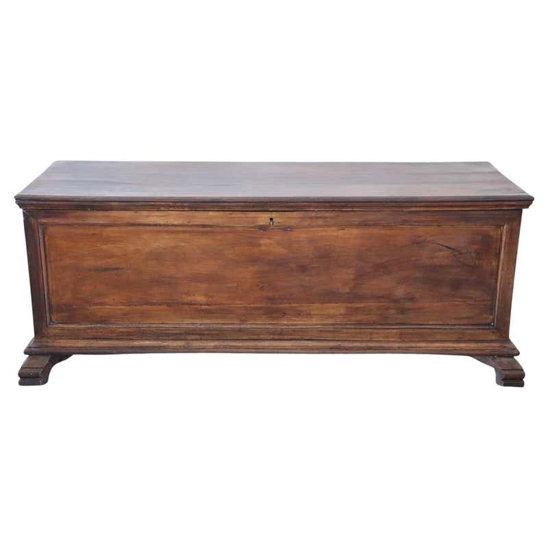 18th Century Cherry and Chestnut Basque Arms Chest