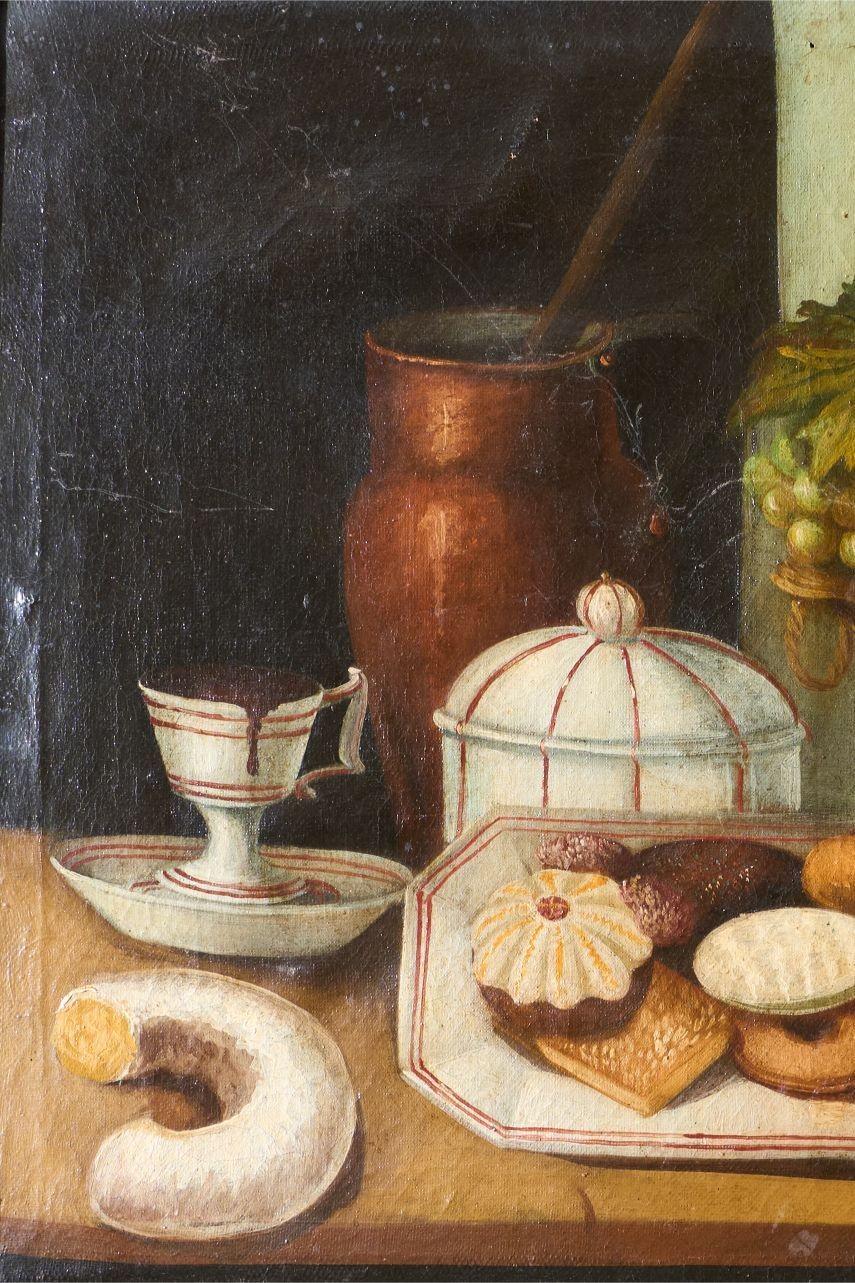 Italienisches Stillleben des 18. Jahrhunderts – Biskuit im Zustand „Hervorragend“ im Angebot in Malton, GB