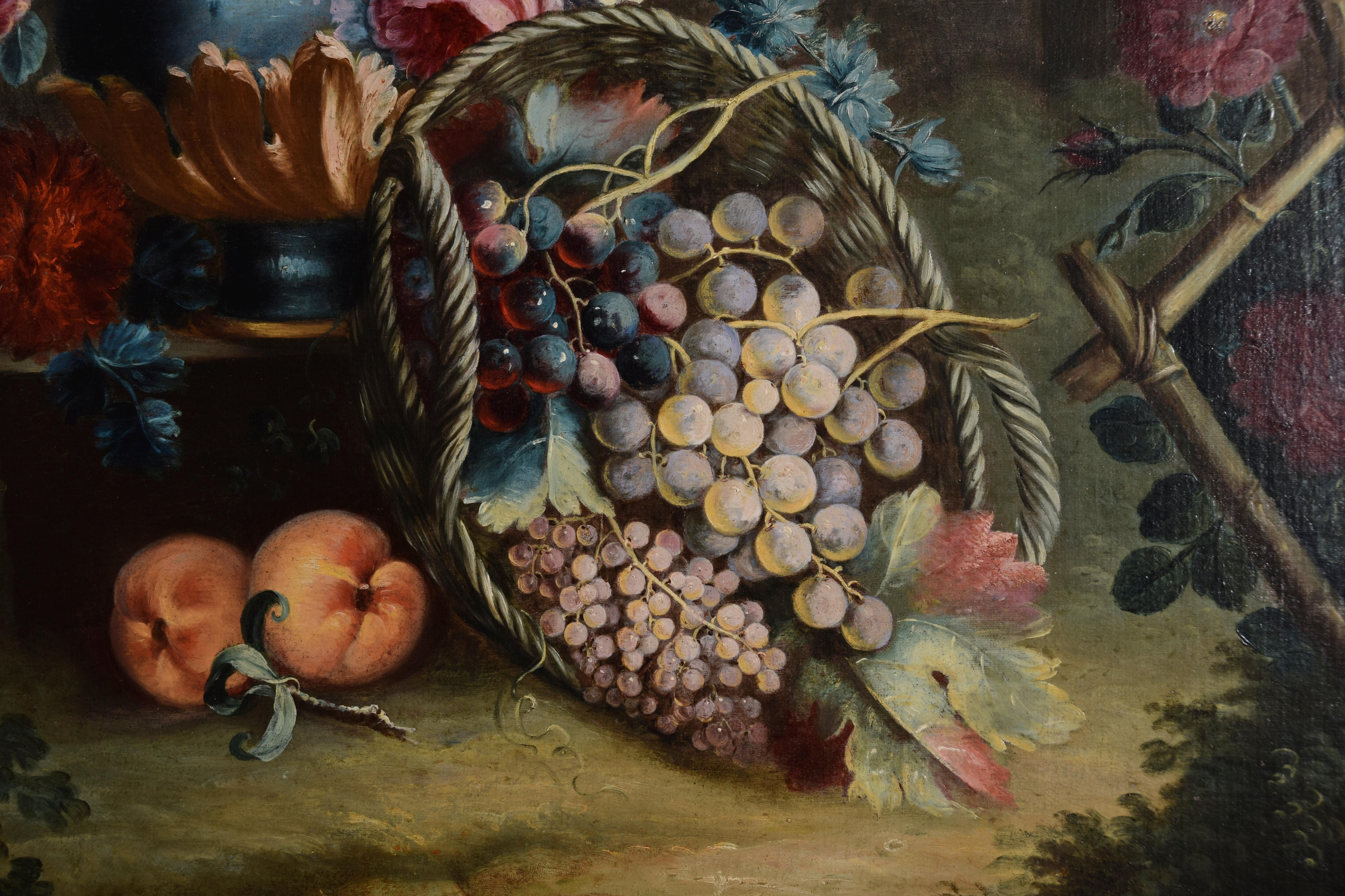 18th Century, Italian Still Life by Michele Antonio Rapos For Sale 5