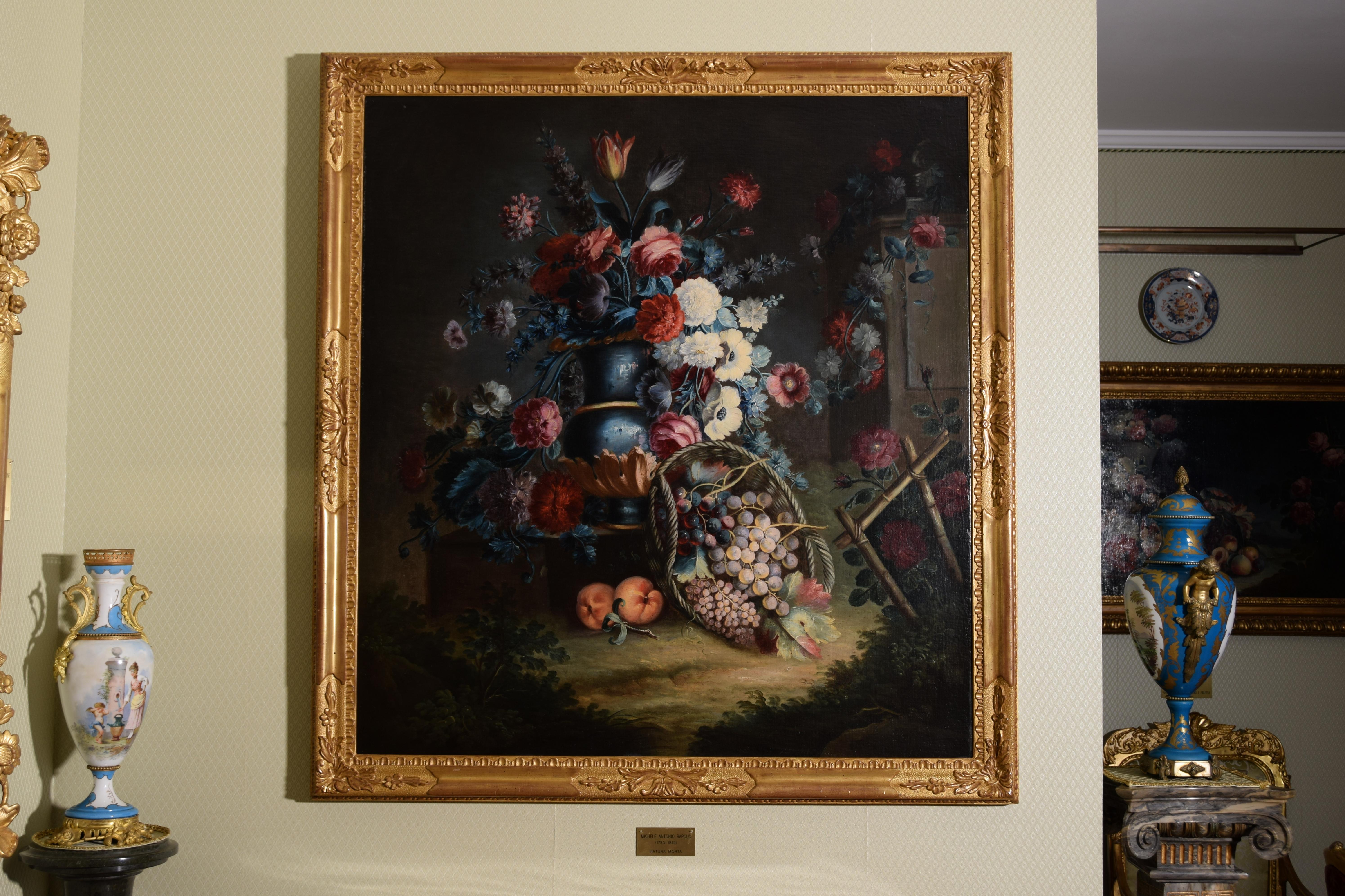 18th Century, Italian Still Life by Michele Antonio Rapos For Sale 6