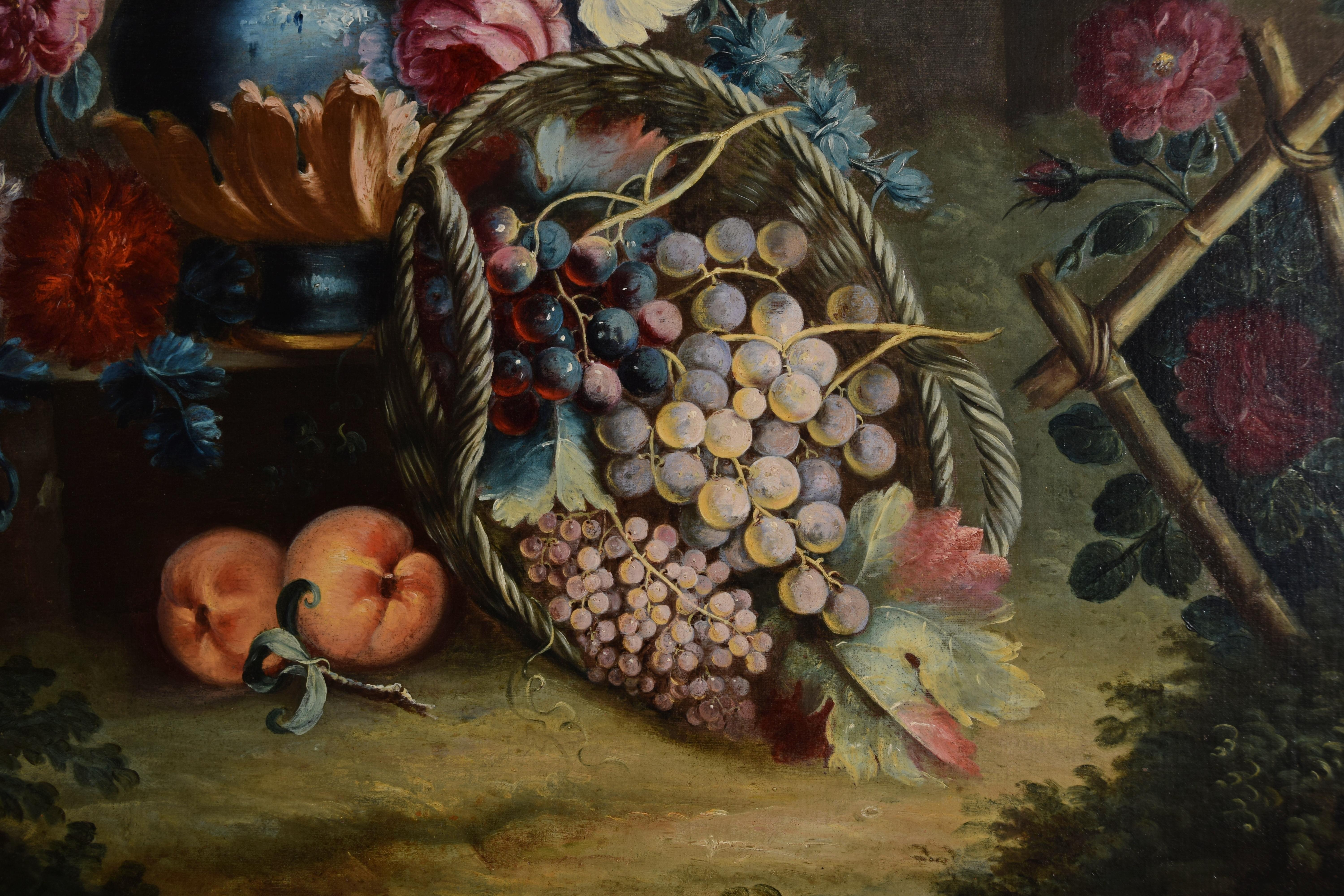 18th Century, Italian Still Life by Michele Antonio Rapos For Sale 8