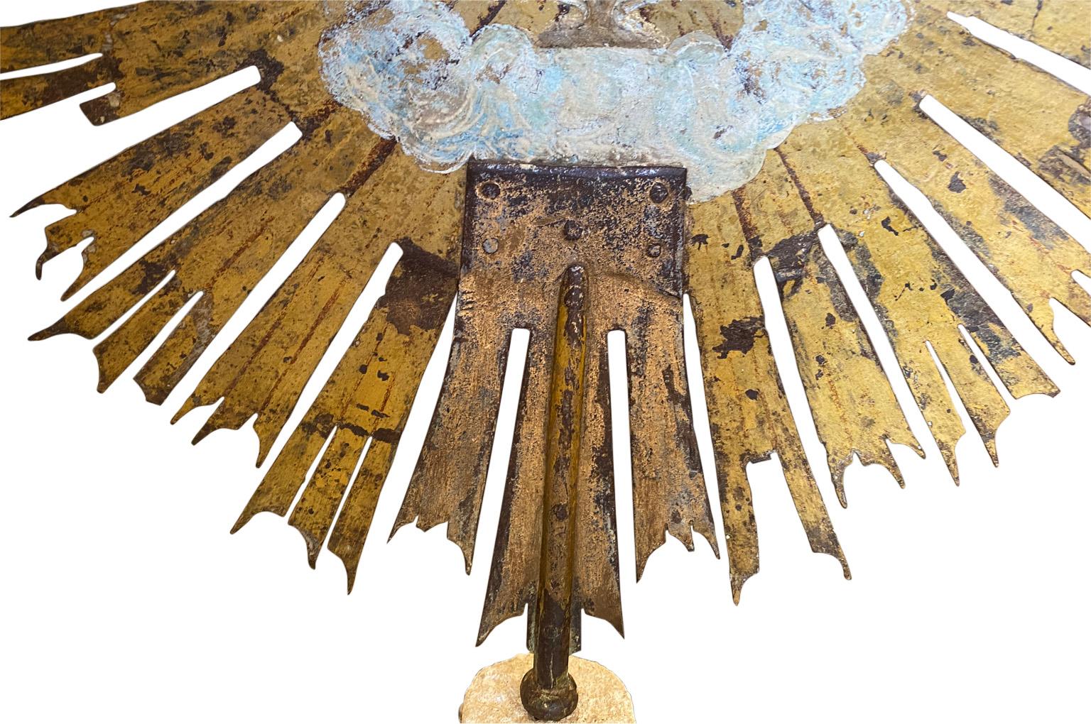18th Century Italian Sunburst Religious Artifact For Sale 1