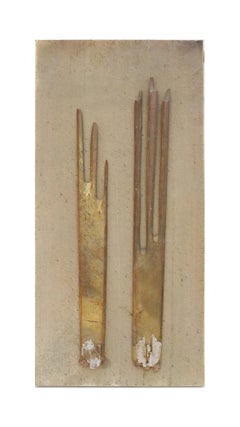 18th Century Italian Sunrays with Faden Crystals and Baroque Pearls on Canvas