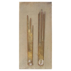 Tableau italien du XVIIIe siècle, rayons de soleil avec cristaux Faden et perles baroques, sur toile