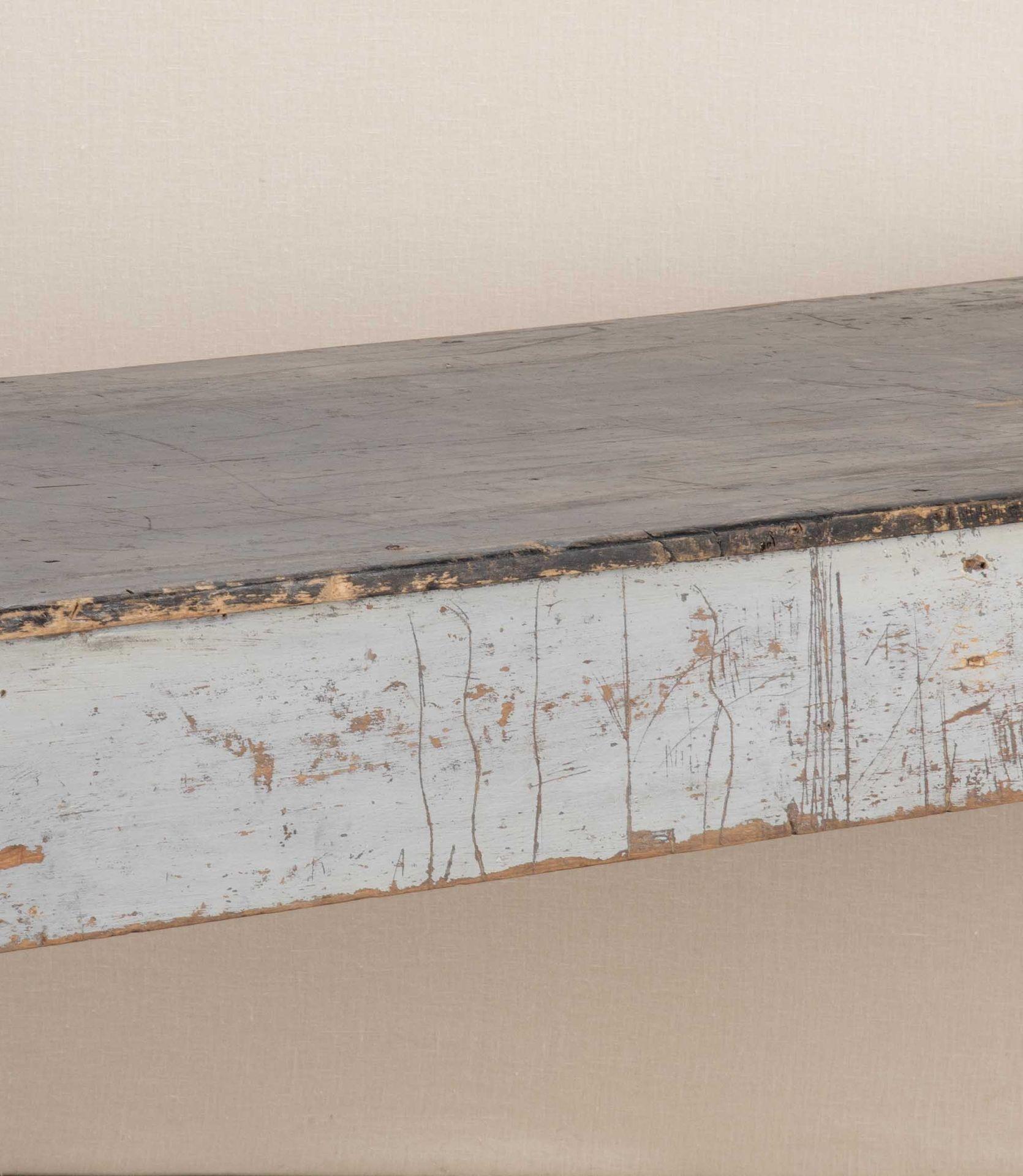 Mesa italiana del siglo XVIII con pintura original Madera en venta