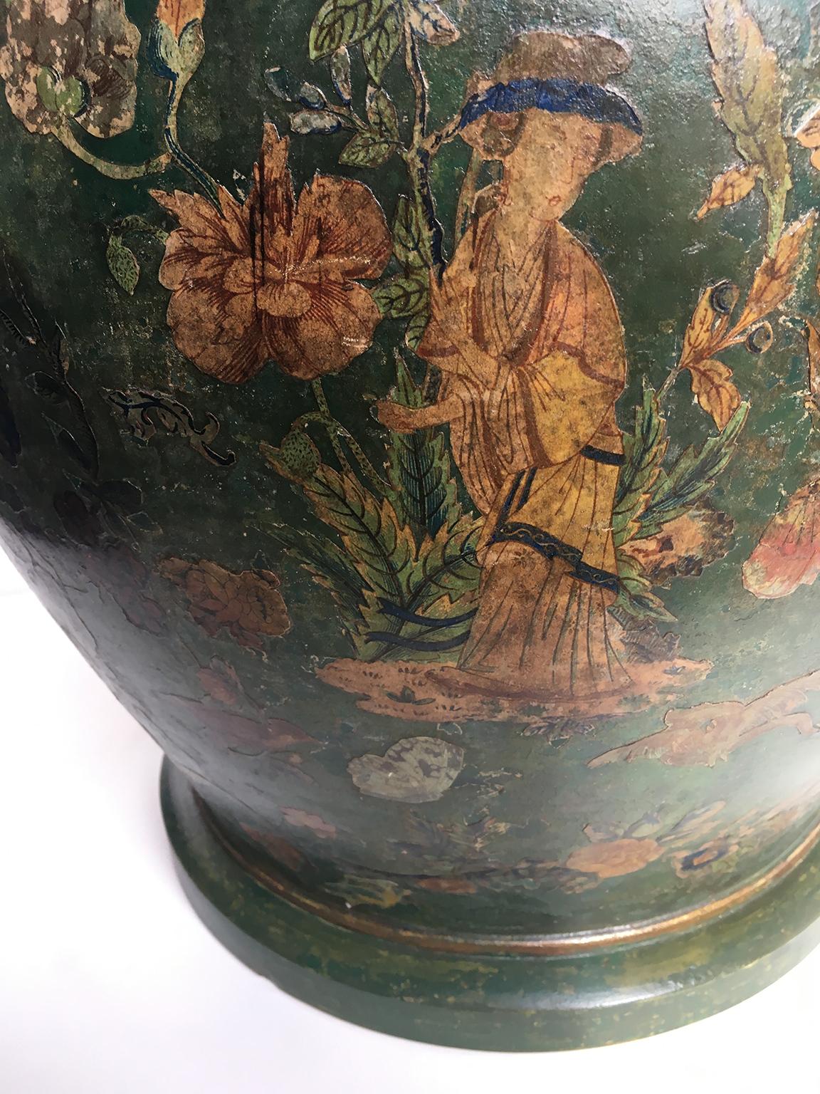 18th Century Italian Terracotta Chinoiserie Vase, circa 1770 8
