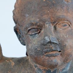 18th Century Italian Terracotta Putto Rococo Architectural Putti, Art Sculpture