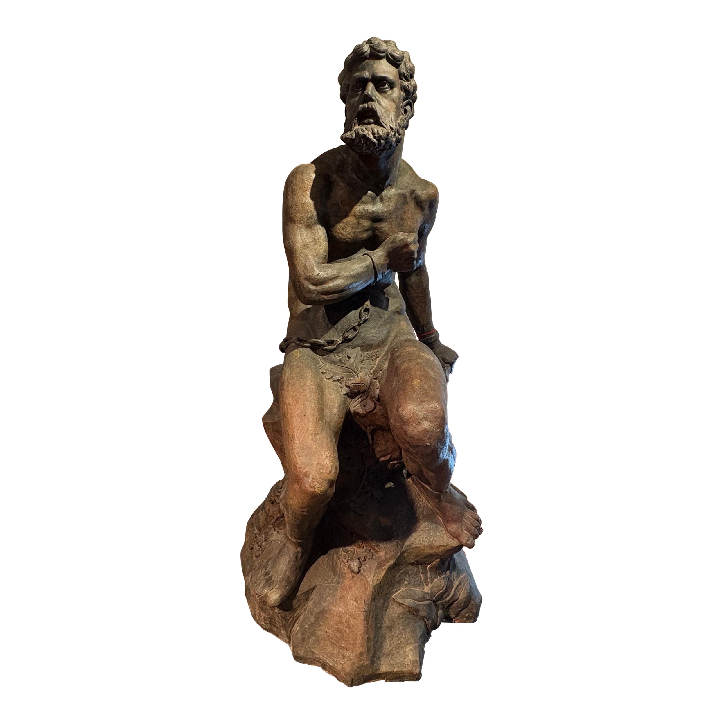 18th Century Italian Terracotta Sculpture Of Prometheus